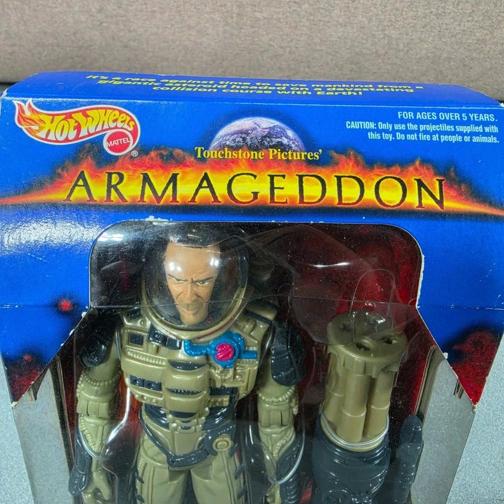 Rare‎ Mattel Hot Wheels Armageddon Harry Stamper Bruce Willis Figure 1997